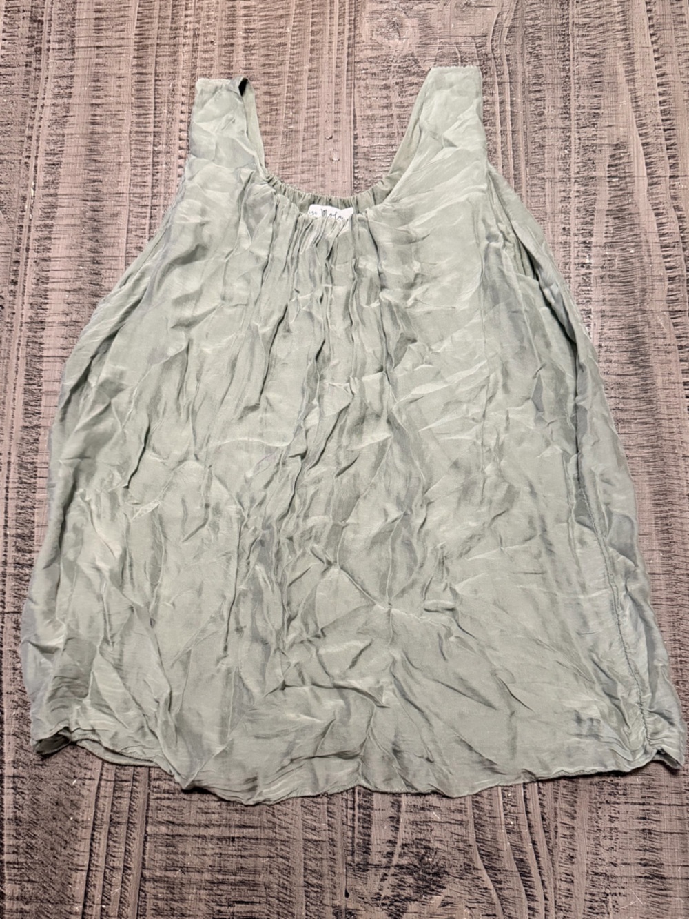 Light Sage Sleeveless Women's Top - Untagged Brand